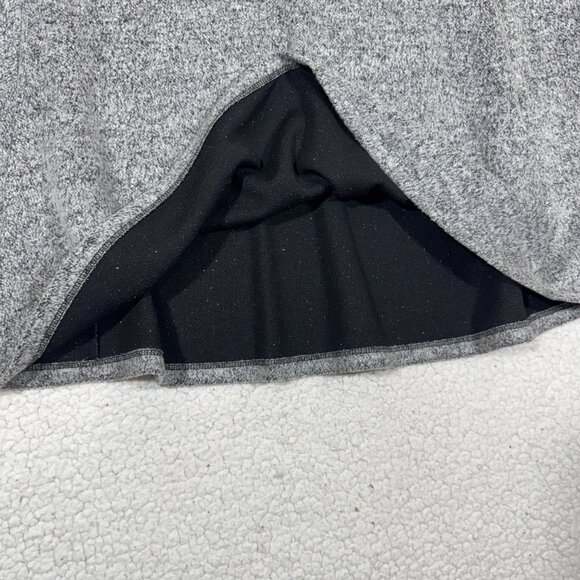 Ann Taylor LOFT Womens A Line Circle Pull On Skirt sz XL Fleece Gray Career Wear - Picture 2 of 5